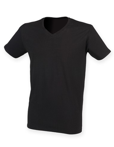 S-SF122-Mens Feel Good Stretch V-Neck T